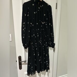 Mock neck maxi dress